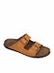 Leder Herrensandalen in Braun Farbe ETTORE-50902KM