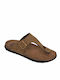 Leder Herrensandalen in Grün Farbe