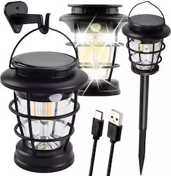 Verk Group Spiked Solar Lantern with Motion Sensor and Photocell IP65