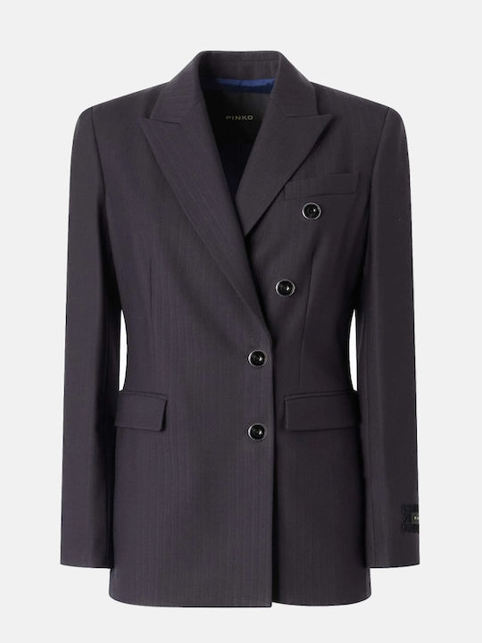 Pinko Sacou Dama Cu Două Rânduri De Nasturi Dark Blue Pinko Sacou Dama Cu Două Rânduri De Nasturi Dark Blue