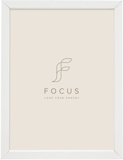 Focus Photo Frame With White Plastic Frame 21x29.7