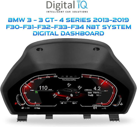 Digital Iq Fz 955_ic 12.3in Bmw 3 3 Gt 4 Series F30 F31 F32 F33 F34 Mod 2013-2019 Digital Dashboard