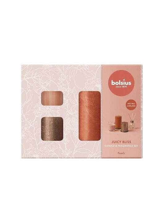 Aromatische Kerzen Set Home Sweet Home Pfirsich