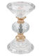 Keskor Crystal Candle Holder in Gold Color 30x19x10.5cm