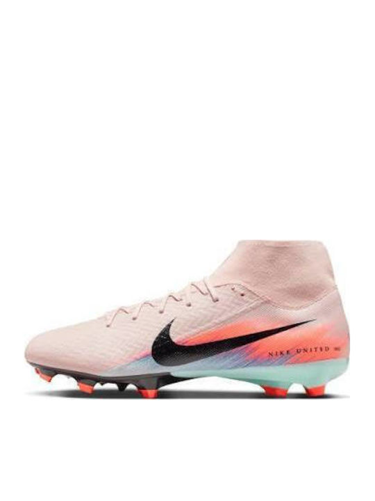 Nike Air Zoom Mercurial Superfly X Academy FG/MG Футболни Обувки с Бутони Розови