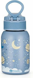 Petite & Mars Sticlă Pentru Copii Termos Din Oțel Inoxidabil Cu Pai Albastră 350ml Petite & Mars Sticlă Pentru Copii Termos Din Oțel Inoxidabil Cu Pai Albastră 350ml