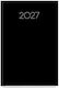 Agendă zilnică Simple 12x17 Negru 2027