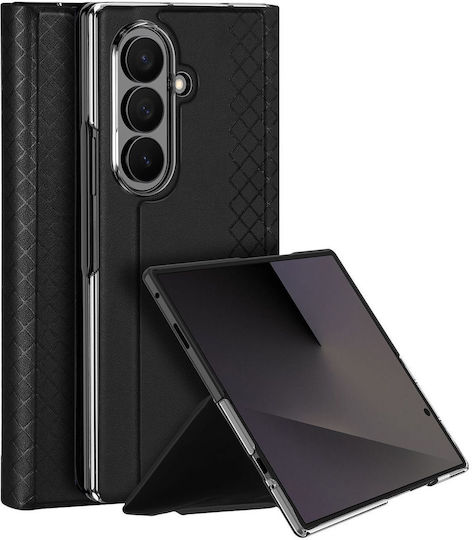 Dux Ducis Bril Rückseitencover Leder Schwarz (Galaxy Z Fold8)