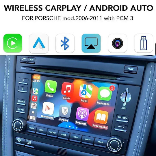Digital IQ Ηχοσύστημα Αυτοκινήτου για Porsche Cayenne / Cayman / Boxster 2006-2011 (Bluetooth/USB/AUX/WiFi/GPS/Apple-Carplay/Android-Auto) με Οθόνη Αφής 6.5"