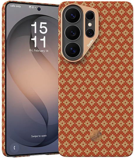 Benks Magnetic Back Cover Aramid Fiber Πορτοκαλί (Galaxy S26 Ultra)