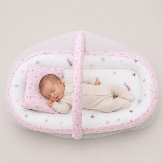 Kamtex Baby Perna Pentru Bebeluş Nest Roz 40x64cm Kamtex Baby Perna Pentru Bebeluş Nest Roz 40x64cm