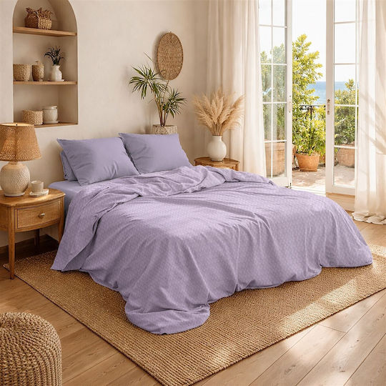 Dimcol Super King 225x270cm Lila pastel