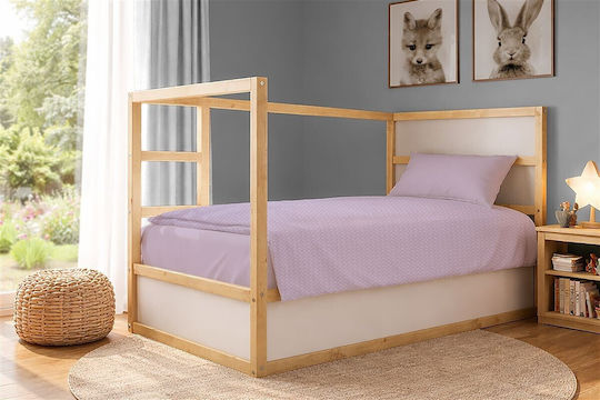Dimcol Одеяло Пике Единично 165x270см Pastel Lilac