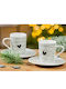 Gilde Gilde Espresso Tasse Aus Porzellan Grau