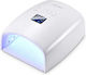 Rechargeable Nail Polish Curing Lamp UV / LED Battery 66W White