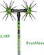 Αγγελής Asteras Light Ελαιοραβδιστικό Γεννήτριας 12V 1000W Τύπου Αχινός με Σταθερό Κοντάρι Carbon 2.4m