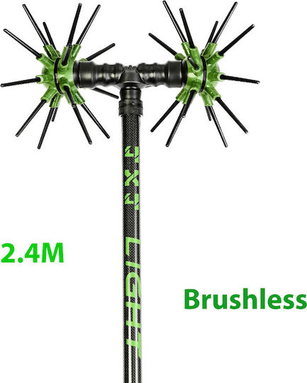 Αγγελής Asteras Light Ελαιοραβδιστικό Γεννήτριας 12V 1000W Τύπου Αχινός με Σταθερό Κοντάρι Carbon 2.4m