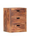 Wooden Beige Bedside Table 40x30x50cm