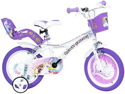 Dino Bikes Unicorn Academy 14 Zoll Kinderfahrra...