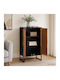 Wooden Sideboard Beige 53x30x95cm
