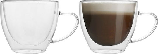 Botti Glass Transparent Mug 270ml 2 Pieces