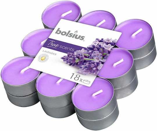 Bolsius Ароматични чаени свещи Bolsius True Scents 4ч 72бр Лавандула Bolsius Ароматични чаени свещи Bolsius True Scents 4ч 72бр Лавандула