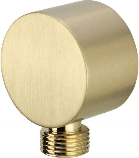Deante Round Angular Water Supply Connection Chrome 5907650862567