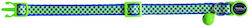 Nobby Cat Collar Blue Green Bell