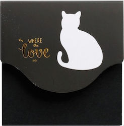 Sticky Memo Pads 76x76x 80 Black Colour Sheets