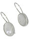 Silver Earrings with Stones