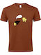 T-shirt Unisex " In Cheese World Say 'people Funny Cheese Lover " Terracotta