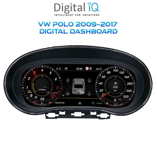 Digital IQ Ηχοσύστημα Αυτοκινήτου για Volkswagen Polo 2009-2017 (Bluetooth/USB/WiFi/GPS) με Οθόνη Αφής 10.25"