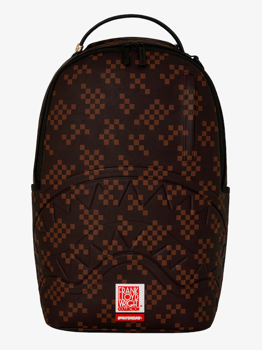 Sprayground Frank Lloyd Wright-6 Ученическа Раница Кафява 29 x 15 x 45.7см