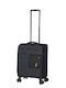 Polo Athens Fabric Medium Travel Suitcase Fabric Anthracite Height 57cm