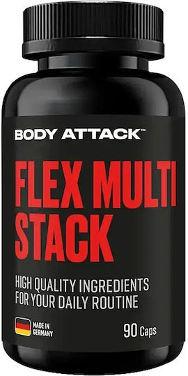 Body Attack Flex Multi Stack Special Food Supplement 90 Capsules