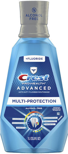 Crest Apă de Gură pentru Gingivită, Împotriva Plăcii & a Halitozei 1000ml