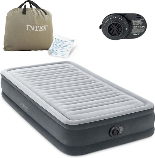 Intex Aufblasbares Camping-Luftmatratze Einzel mit Integrierter Elektrischer Pumpe 191x99x33cm