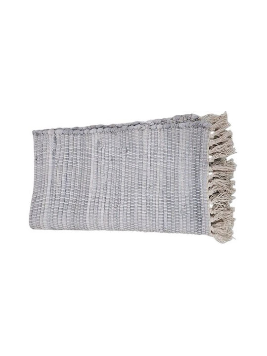 Chios Hellas Pastel Living Room Rug Rectangular Grey 65x130cm