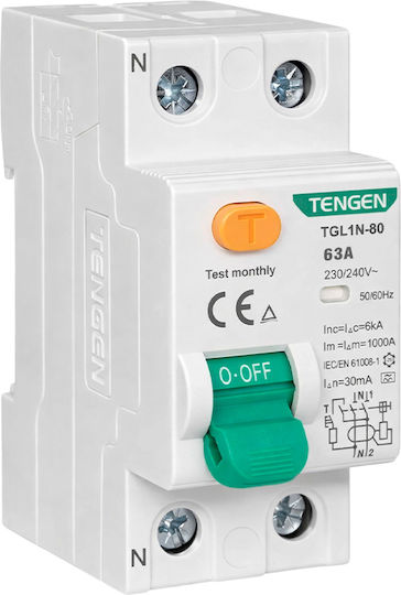 Tengen Phasenrelais Leckage der Erde 63A Bipolar