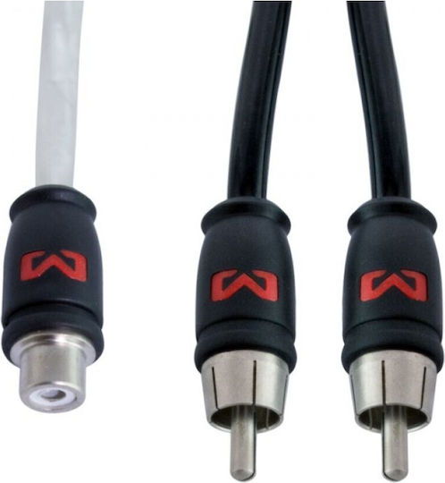 Ampire RCA-Kabel 2x RCA-Stecker - RCA-Buchse 0,3m X30S