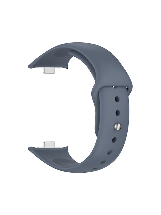 Tragbares Silikonarmband Glossy Redmi Watch 4 5 6 Smart Band 8 Pro 9 Pro 10 Pro Rock Blau