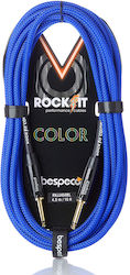 Bespeco Cable 6.3mm Male - 6.3mm Male 4.5m Blue...
