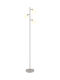 Globo Lighting Floor Lamp Height 161cm with Lamp Bulb Base E14 Beige