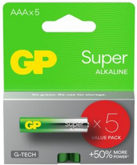 GP Batteries Супер алкална батерия AAA 1.5V