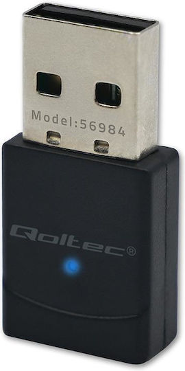 Qoltec SBQTLBBZ6000 Adaptor de Rețea USB cu Conexiune Wireless Wi-Fi 900Mbps