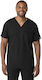 WonderWink Thrive Male Medical Blouse Black