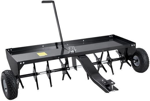 Aerator de Gazon Remorcat Manual Lățime de Lucru 122 Cm Cârlig Universal