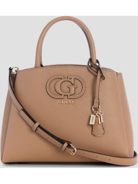 Guess Damentasche Beigefarbene Satchel HWBG9905060