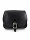 Damen Leder Schulter Crossbody Tasche Schwarz