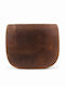 Damen Schulter Crossbody Tasche Leder Braun